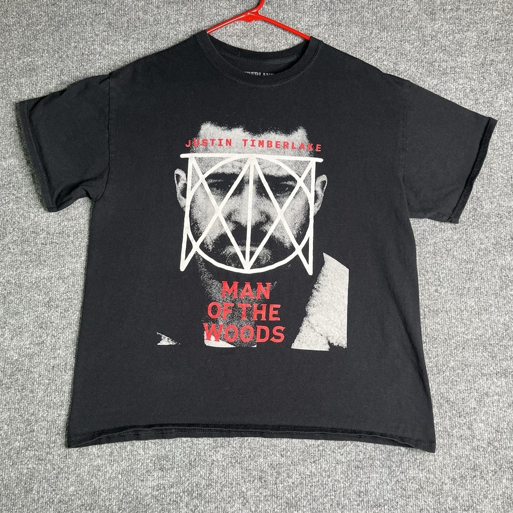 Justin Timberlake Man Of The Woods Tour T-shirt Adult Large Double Sided Concert